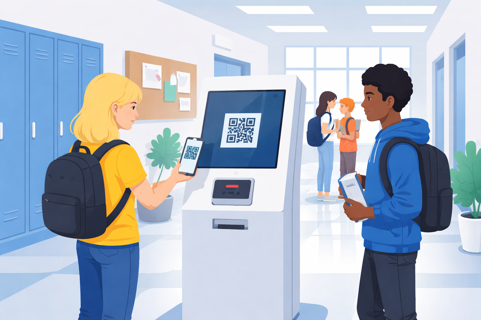 Keuzehub Scanzuilen illustratie